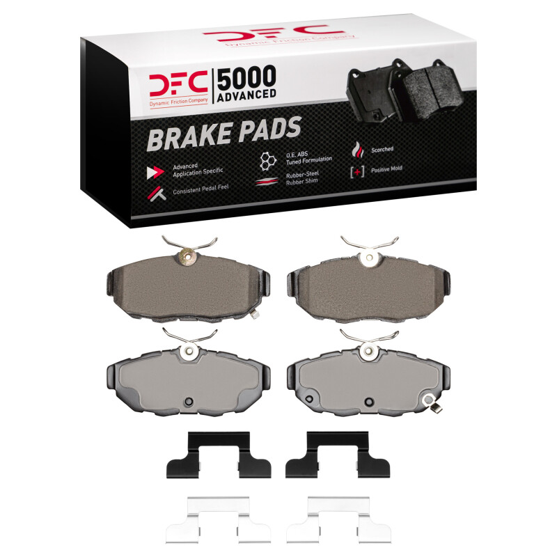 DFC 05-14 Ford Mustang Rear 5000 Advanced Ceramic Brake Pads and Hardware Kit