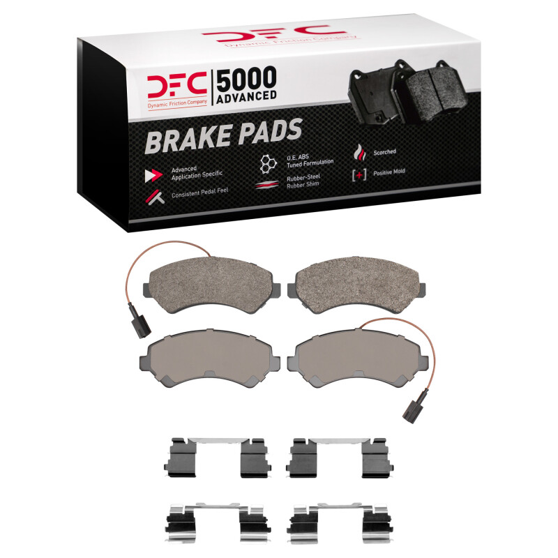 DFC 14-22 Ram ProMaster 3500 Front 5000 Advanced Semi Metallic Brake Pads and Hardware Kit