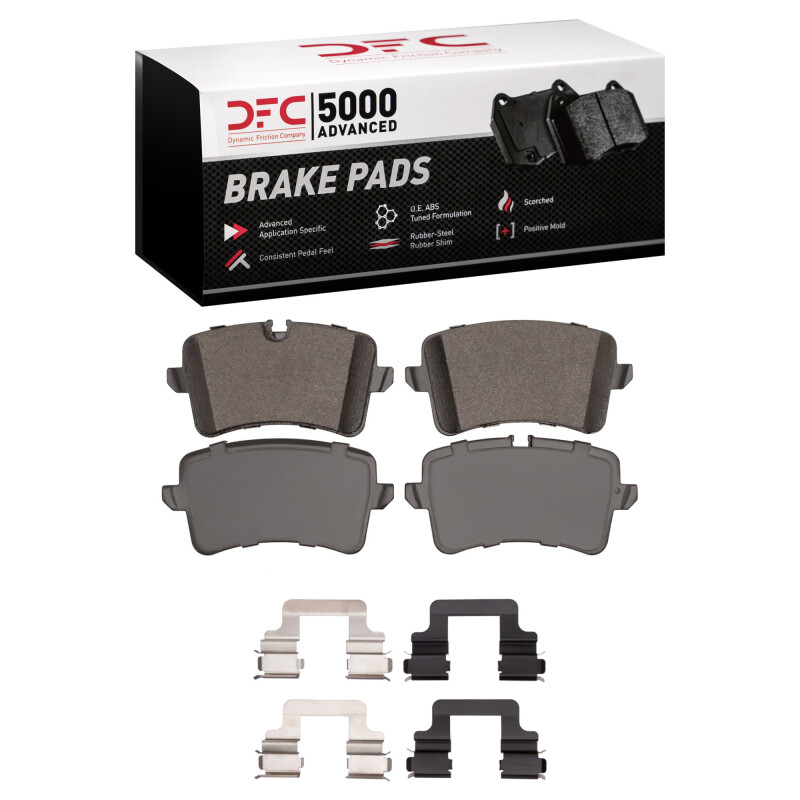 DFC 11-23 Audi A6 (USA/Canada) Rear 5000 Advanced Low Metallic Brake Pads and Hardware Kit