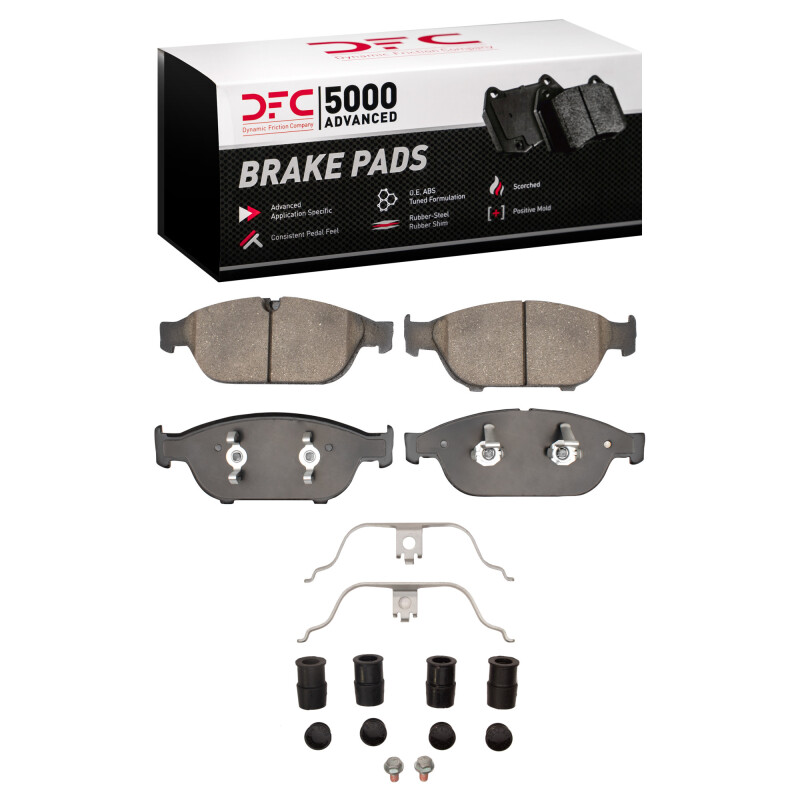 DFC 12-14 Audi A8 Front 5000 Advanced Ceramic Brake Pads and Hardware Kit