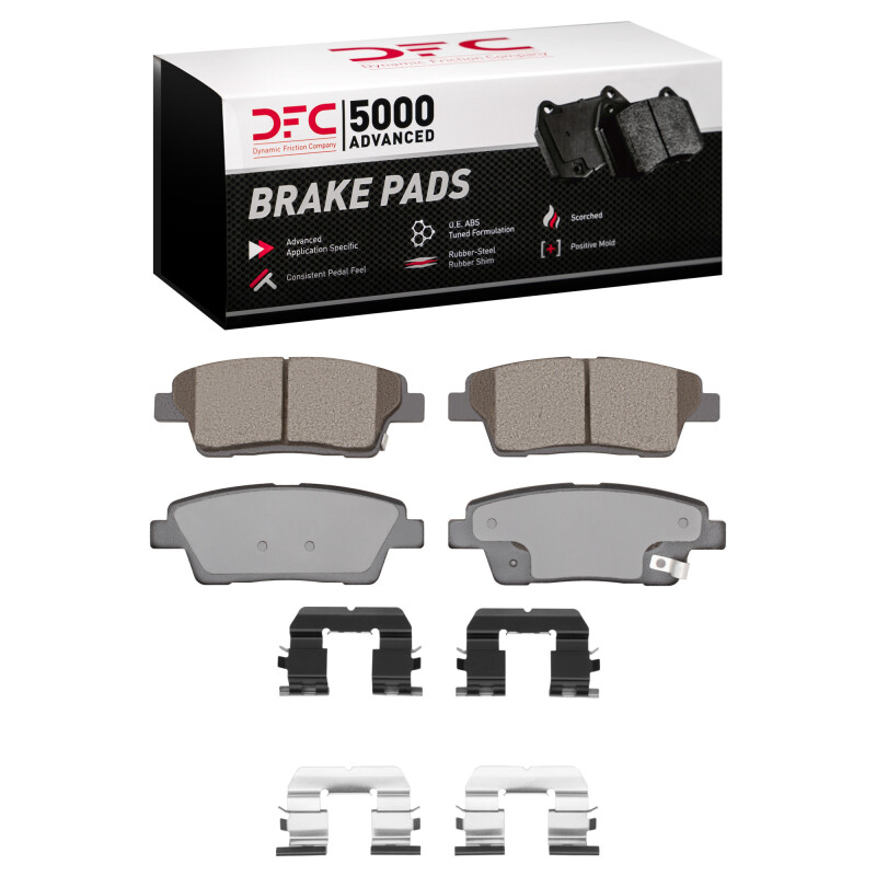 DFC 10-17 Genesis G80 Rear 5000 Advanced Ceramic Brake Pads and Hardware Kit