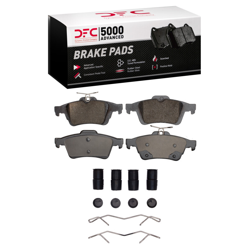 DFC 18-22 Ford EcoSport Rear 5000 Advanced Ceramic Brake Pads and Hardware Kit