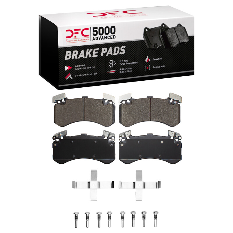 DFC 11-19 Audi A8 Front 5000 Advanced Low Metallic Brake Pads and Hardware Kit