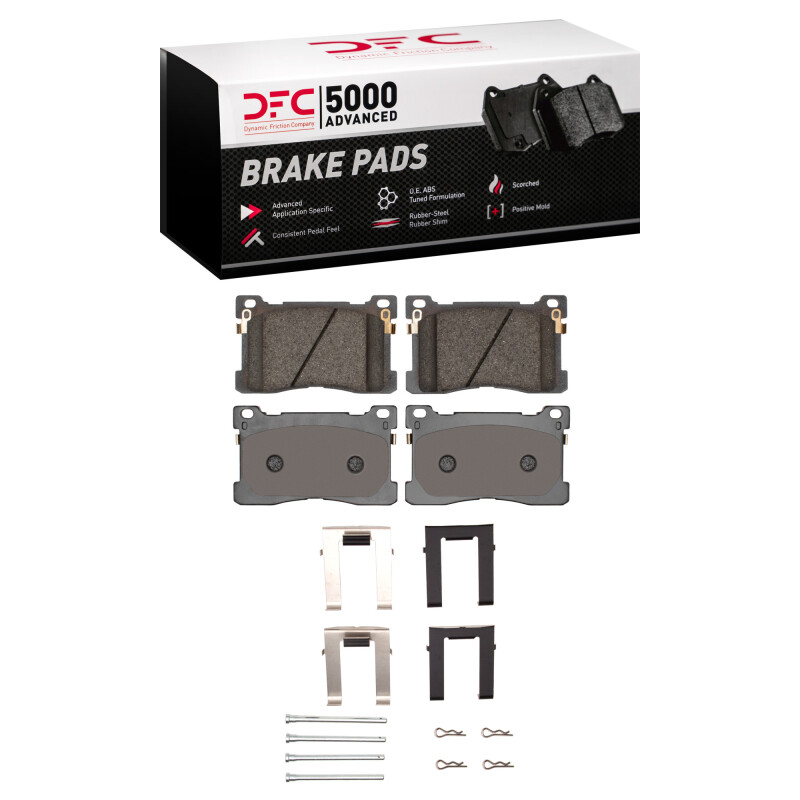DFC 12-17 Hyundai Equus Front 5000 Advanced Ceramic Brake Pads and Hardware Kit