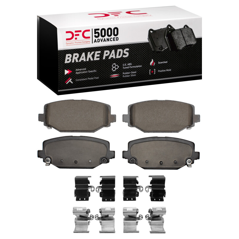 DFC 12-20 Chrysler Town & Country Rear 5000 Advanced Ceramic Brake Pads and Hardware Kit