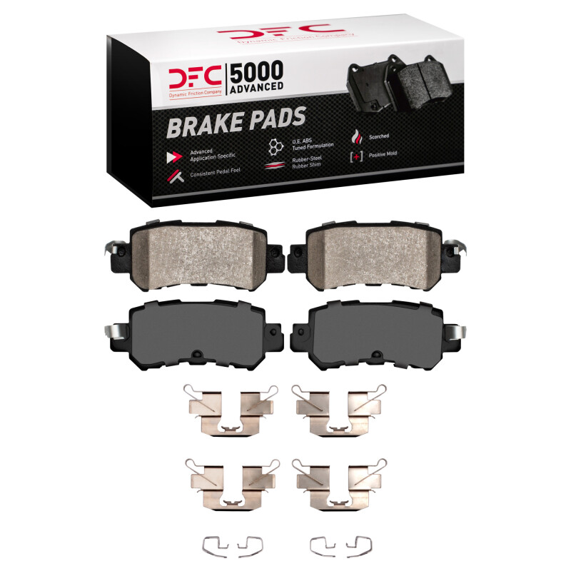 DFC 13-18 Mazda CX-3 Rear 5000 Advanced Ceramic Brake Pads and Hardware Kit