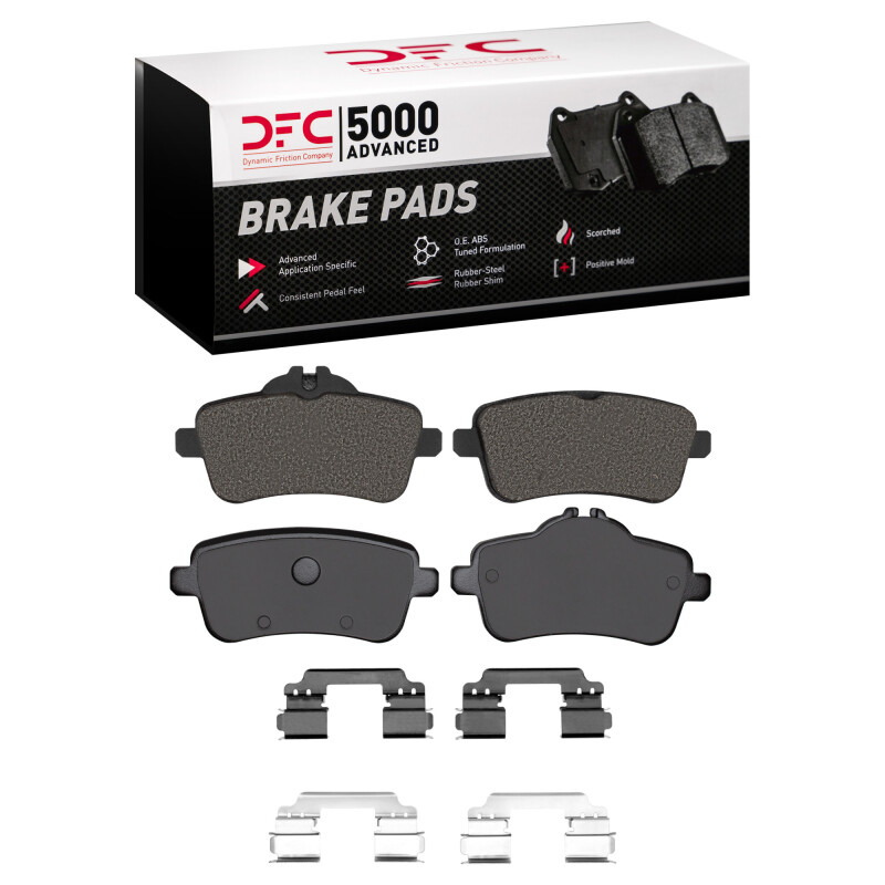 DFC 12-20 Mercedes-Benz SLK55 AMG Rear 5000 Advanced Low Metallic Brake Pads and Hardware Kit