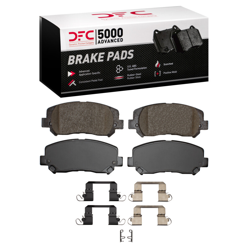 DFC 14-22 Chrysler 200 Front 5000 Advanced Ceramic Brake Pads and Hardware Kit