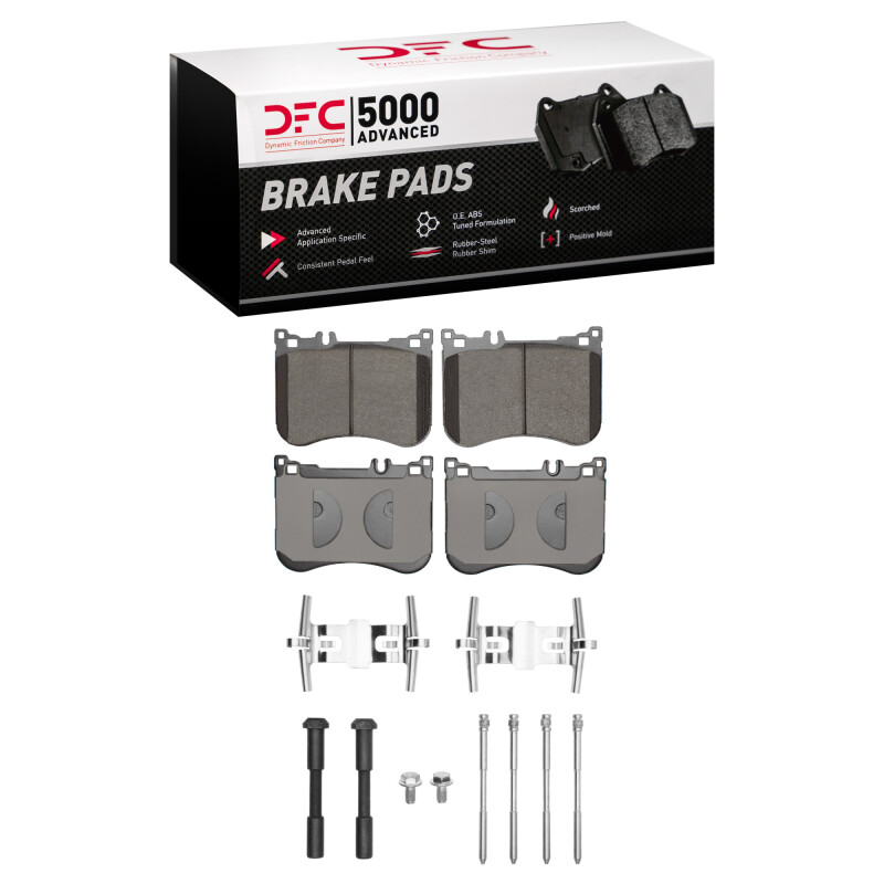 DFC 13-23 Mercedes-Benz SL400 Front 5000 Advanced Low Metallic Brake Pads and Hardware Kit