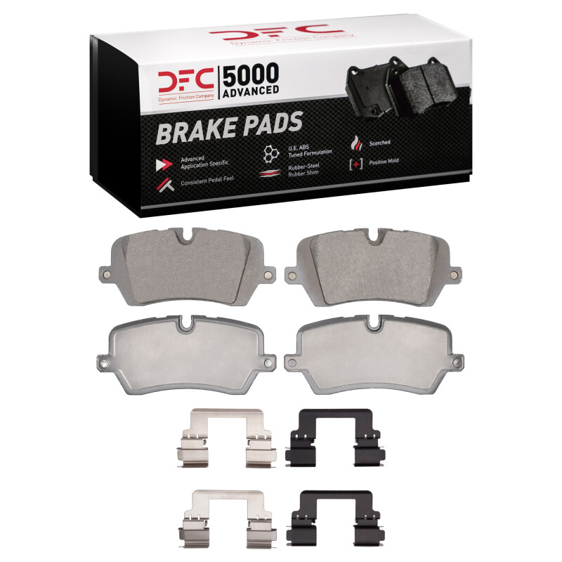 DFC 13-22 Land Rover Range Rover Rear 5000 Advanced Low Metallic Brake Pads and Hardware Kit