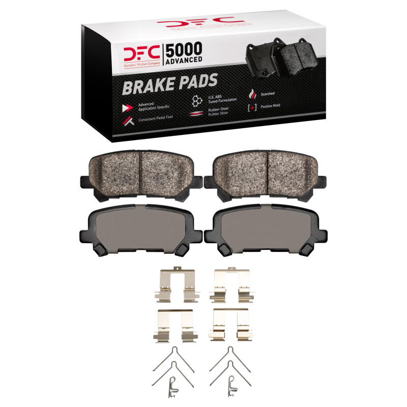 DFC 07-25 Acura ZDX Rear 5000 Advanced Ceramic Brake Pads and Hardware Kit