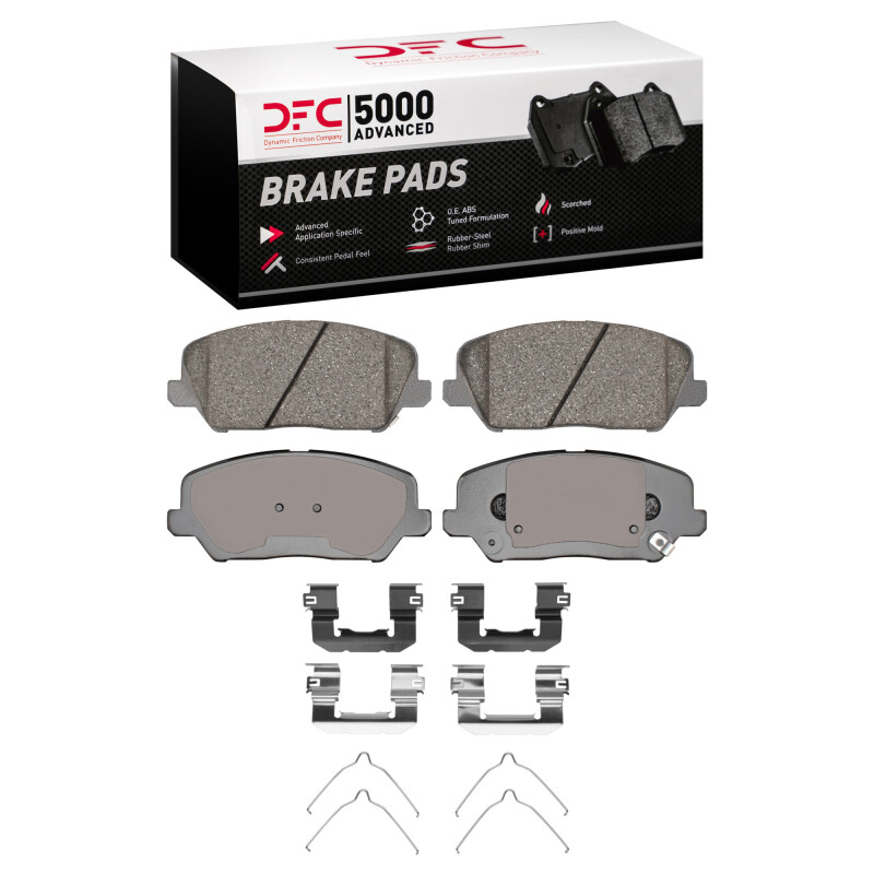 DFC 16-17 Hyundai Veloster Front 5000 Advanced Ceramic Brake Pads and Hardware Kit