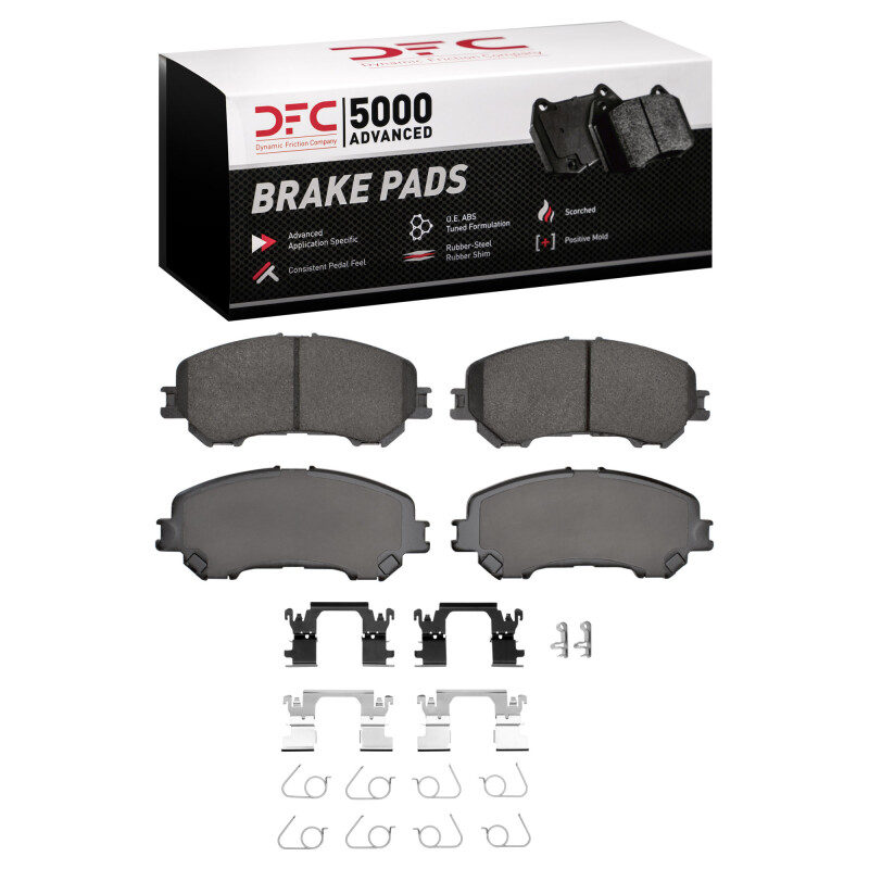 DFC 14-23 Nissan Qashqai (Canada) Front 5000 Advanced Ceramic Brake Pads and Hardware Kit