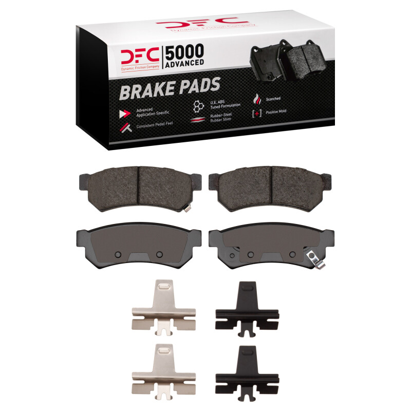 DFC 07-16 Chevrolet Optra (Mexico) Rear 5000 Advanced Ceramic Brake Pads and Hardware Kit