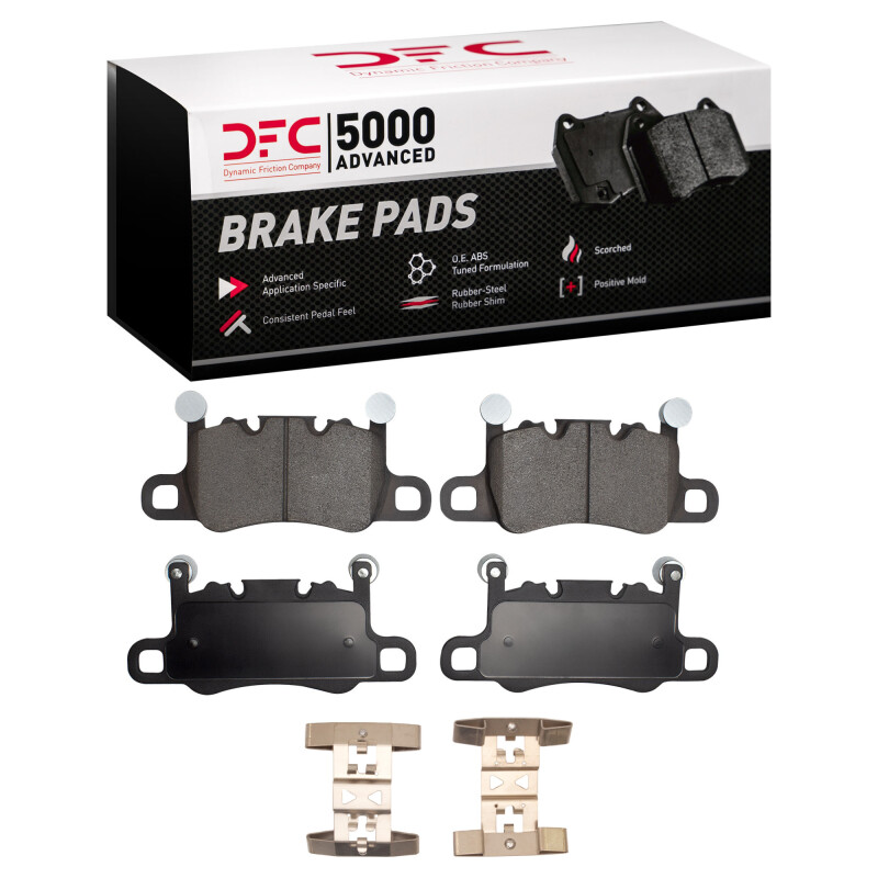 DFC 15-24 Bentley Flying Spur Rear 5000 Advanced Low Metallic Brake Pads and Hardware Kit