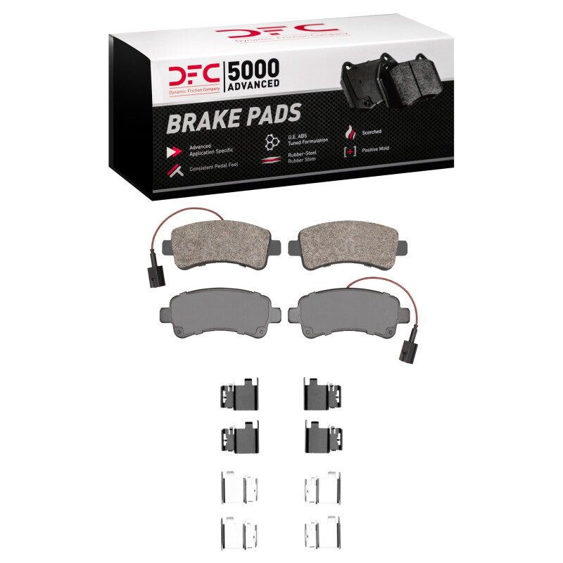 DFC 14-21 Ram ProMaster 2500 Rear 5000 Advanced Semi Metallic Brake Pads and Hardware Kit