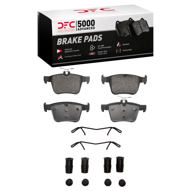 DFC 15-25 Audi A3 Sportback E-TRON Rear 5000 Advanced Ceramic Brake Pads and Hardware Kit