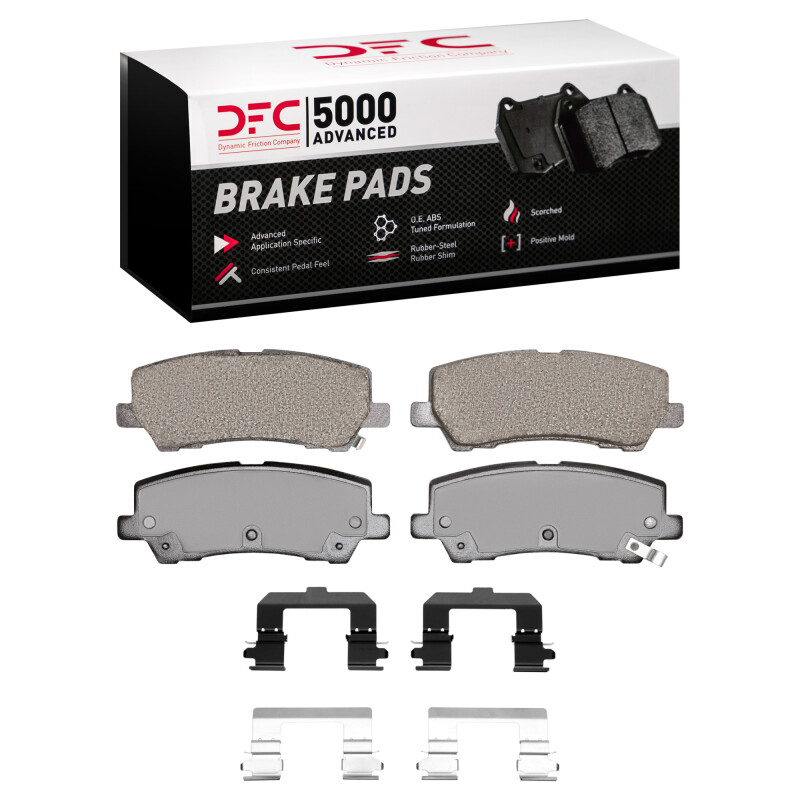DFC 15-21 Ford Mustang Rear 5000 Advanced Ceramic Brake Pads and Hardware Kit