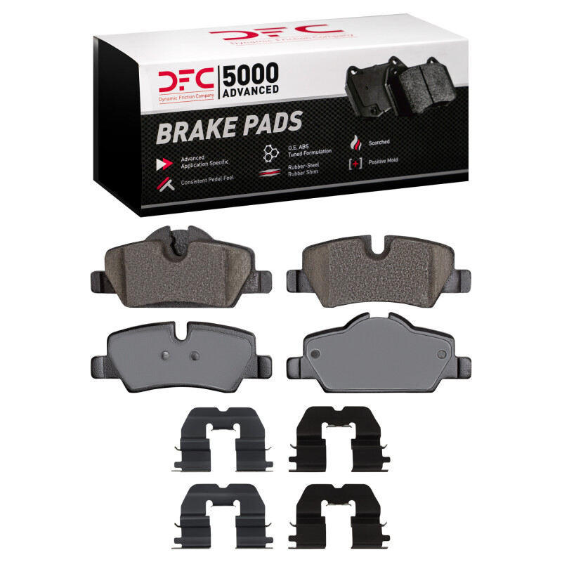 DFC 14-24 Mini Cooper (Excl Clubman) Rear 5000 Advanced Ceramic Brake Pads and Hardware Kit