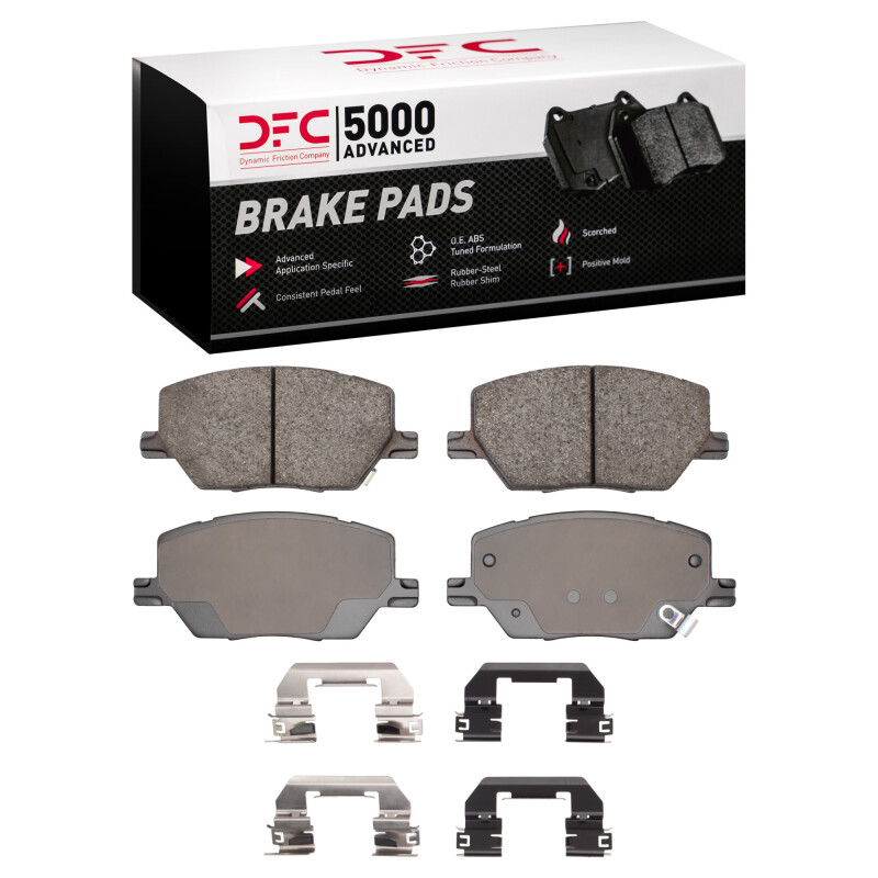 DFC 15-21 Fiat 500X Front 5000 Advanced Ceramic Brake Pads and Hardware Kit