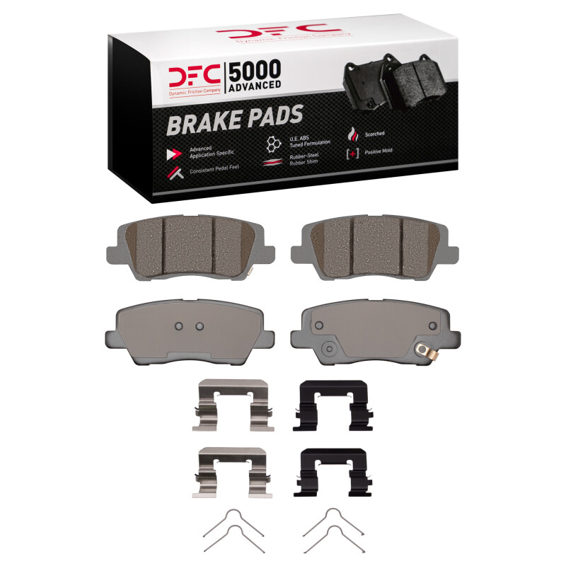 DFC 13-19 Cadillac ATS Rear 5000 Advanced Ceramic Brake Pads and Hardware Kit