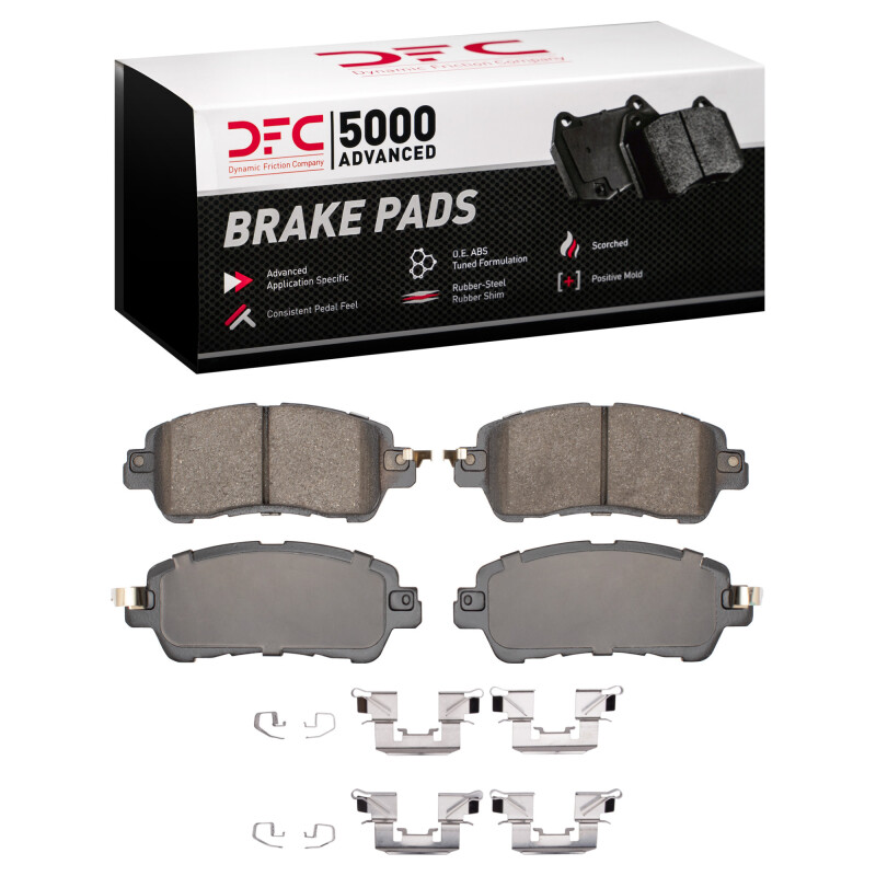 DFC 16-25 Mazda 2 (Mexico) Front 5000 Advanced Ceramic Brake Pads and Hardware Kit
