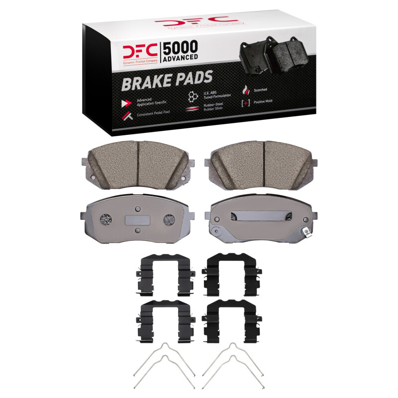 DFC 17-25 Hyundai Elantra GT Front 5000 Advanced Ceramic Brake Pads and Hardware Kit
