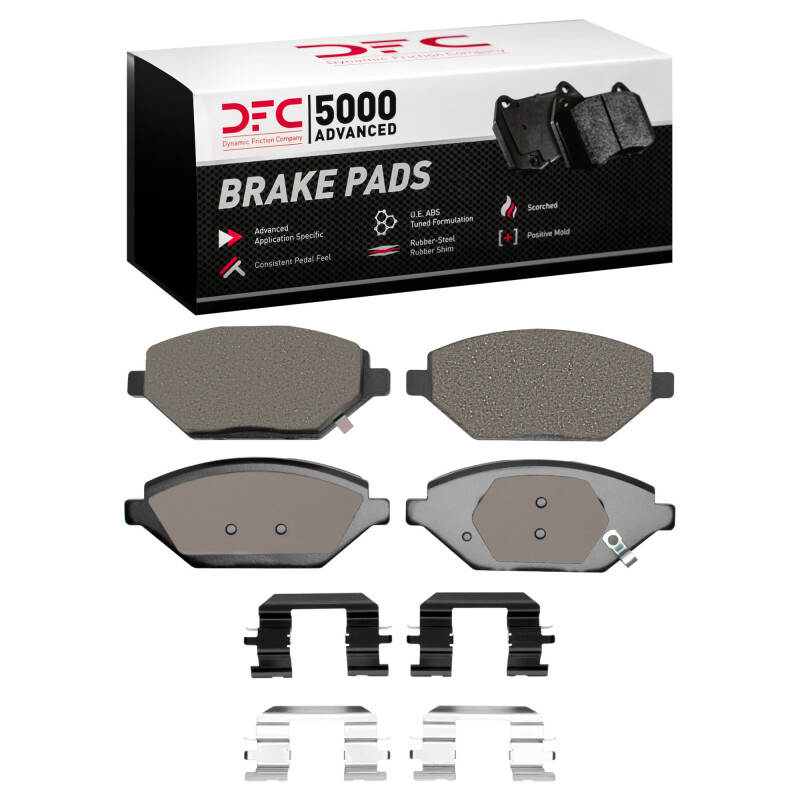 DFC 16-22 Chevrolet Spark (USA/Canada) Front 5000 Advanced Ceramic Brake Pads and Hardware Kit