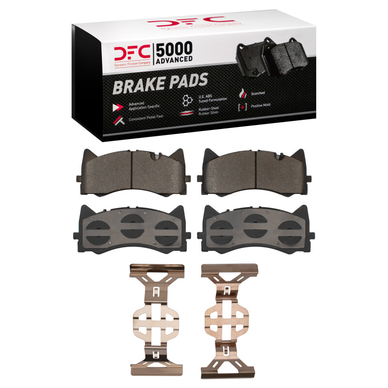 DFC 15-21 Mercedes-Benz AMG GT Front 5000 Advanced Low Metallic Brake Pads and Hardware Kit