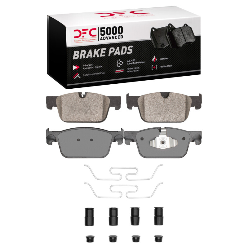 DFC 17-25 Volvo S60/V60/V90/S90/XC60 Front 5000 Advanced Ceramic Brake Pads and Hardware Kit