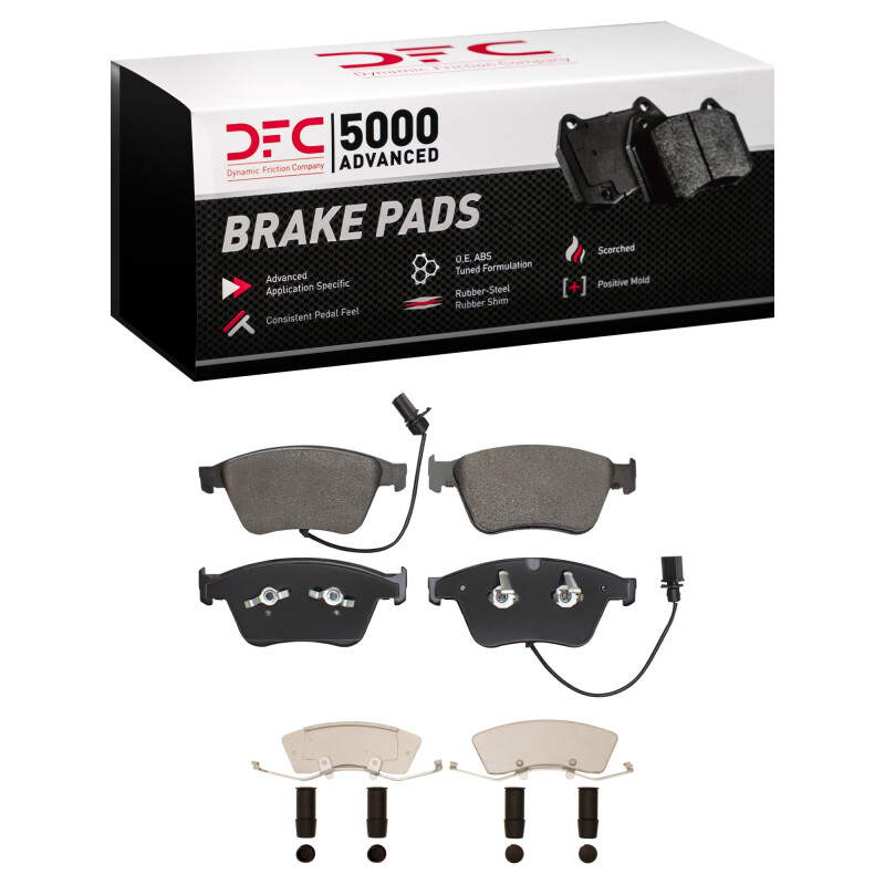 DFC 03-18 Bentley Continental Front 5000 Advanced Low Metallic Brake Pads and Hardware Kit