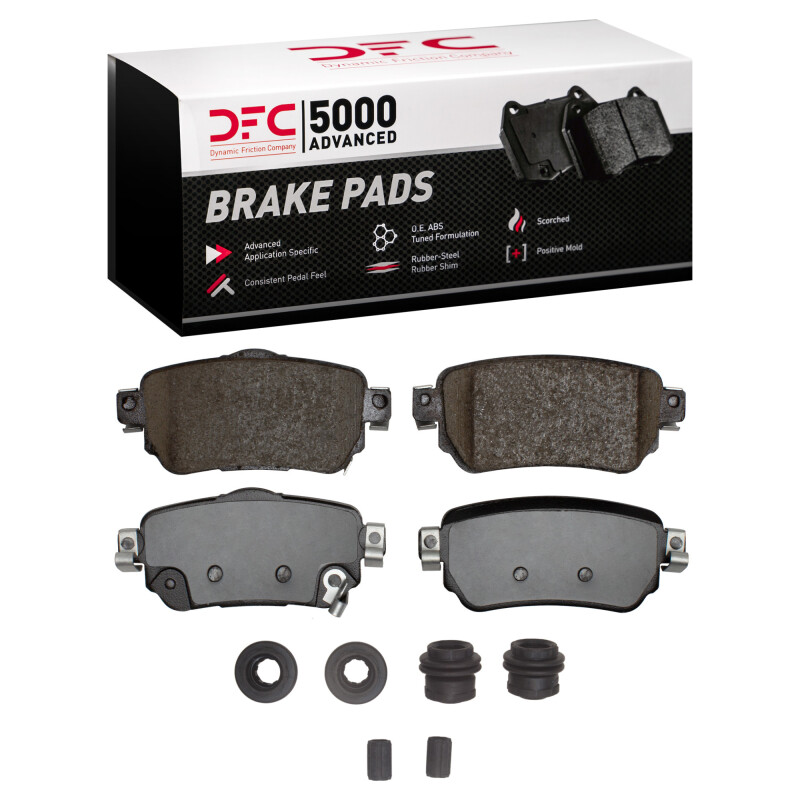 DFC 17-25 Nissan Qashqai (Canada) Rear 5000 Advanced Ceramic Brake Pads and Hardware Kit