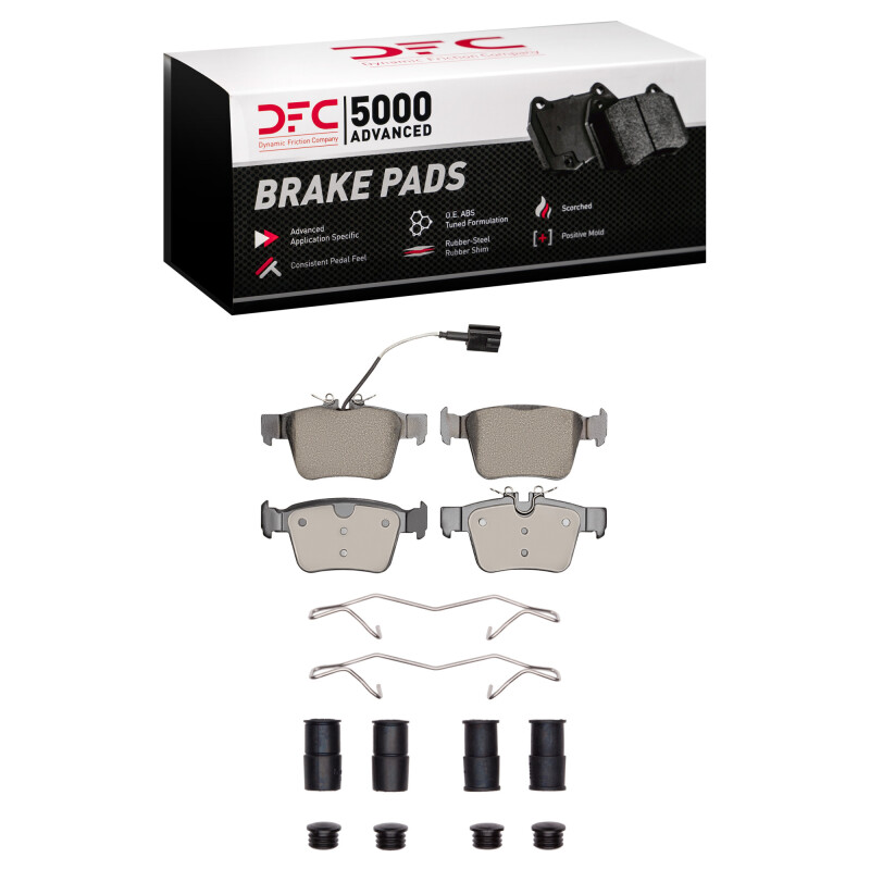 DFC 17-24 Maserati Ghibli Rear 5000 Advanced Ceramic Brake Pads and Hardware Kit