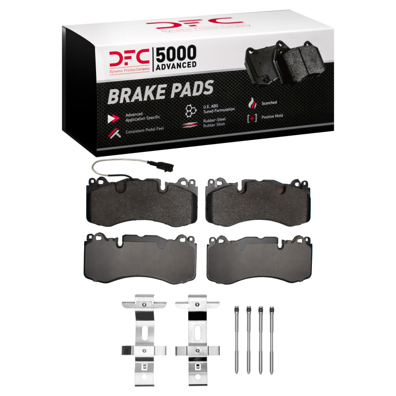 DFC 14-24 Maserati Levante Front 5000 Advanced Low Metallic Brake Pads and Hardware Kit
