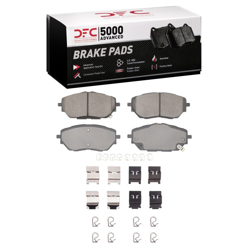 DFC 18-22 Toyota C-HR Front 5000 Advanced Ceramic Brake Pads and Hardware Kit