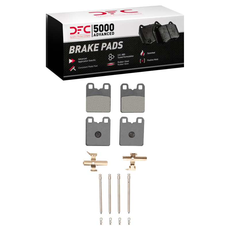 DFC 14-25 Alfa Romeo Giula Parking Brake 5000 Advanced Low Metallic Brake Pads and Hardware Kit