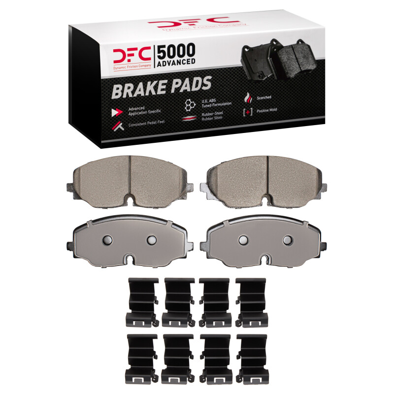 DFC 18-25 Volkswagen Atlas/Atlas Cross Sport Front 5000 Advanced Ceramic Brake Pads and Hardware Kit