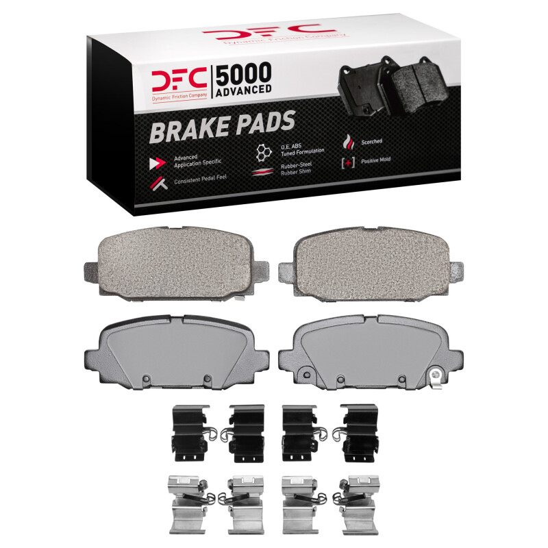 DFC 17-25 Jeep Compass Rear 5000 Advanced Ceramic Brake Pads and Hardware Kit