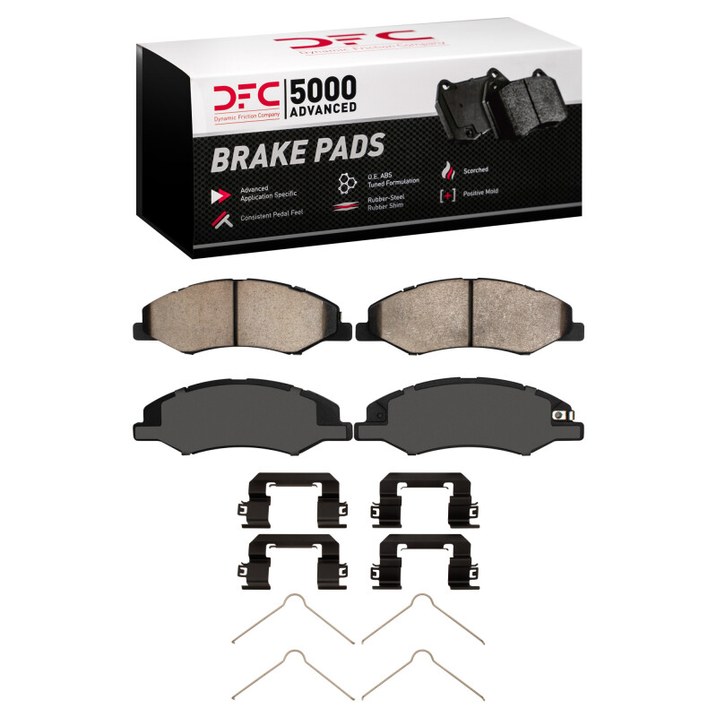DFC 18-25 Honda Odyssey Front 5000 Advanced Ceramic Brake Pads and Hardware Kit