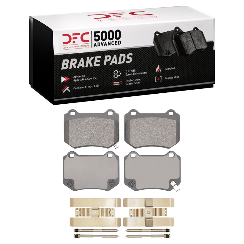 DFC 18-25 Subaru WRX Rear 5000 Advanced Low Metallic Brake Pads and Hardware Kit