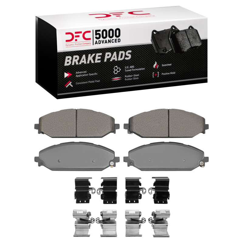 DFC 19-25 Jeep Wagoneer L Front 5000 Advanced Ceramic Brake Pads and Hardware Kit