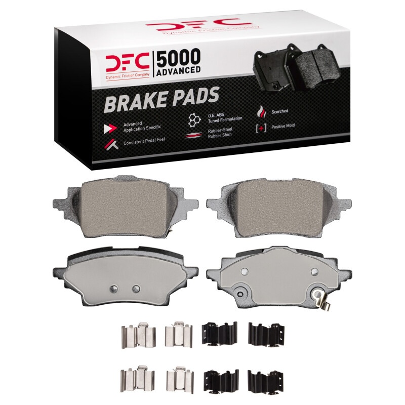 DFC 18-22 Toyota C-HR Rear 5000 Advanced Ceramic Brake Pads and Hardware Kit