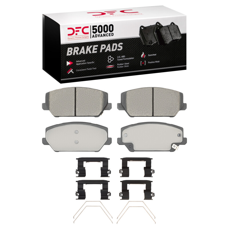 DFC 19-22 Hyundai Veloster N Front 5000 Advanced Low Metallic Brake Pads and Hardware Kit