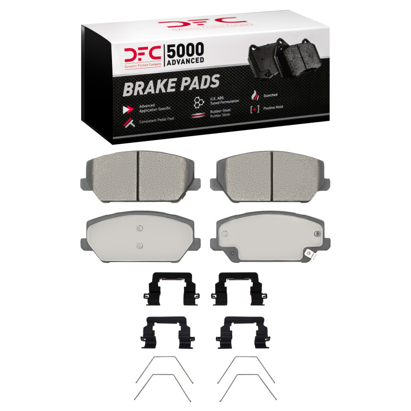 DFC 22-25 Hyundai Kona N Front 5000 Advanced Low Metallic Brake Pads and Hardware Kit