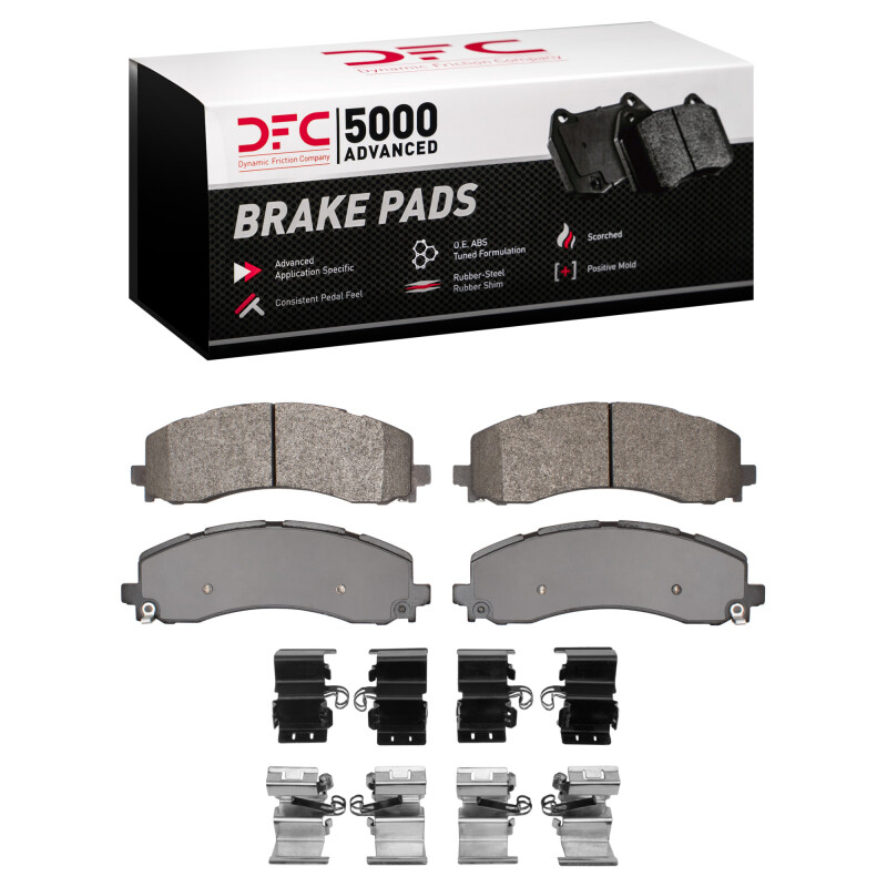 DFC 19-25 Ram 3500 Rear 5000 Advanced Semi Metallic Brake Pads and Hardware Kit