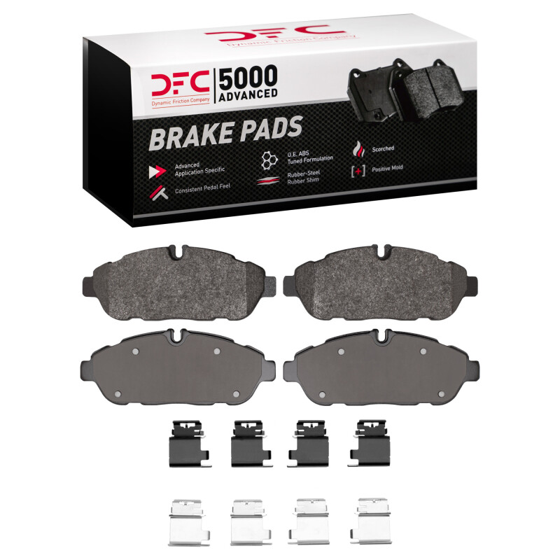 DFC 20-25 Ford Transit-250 Front 5000 Advanced Semi Metallic Brake Pads and Hardware Kit