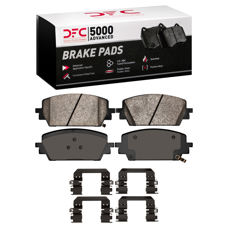 DFC 21-26 Genesis G80 Front 5000 Advanced Ceramic Brake Pads and Hardware Kit