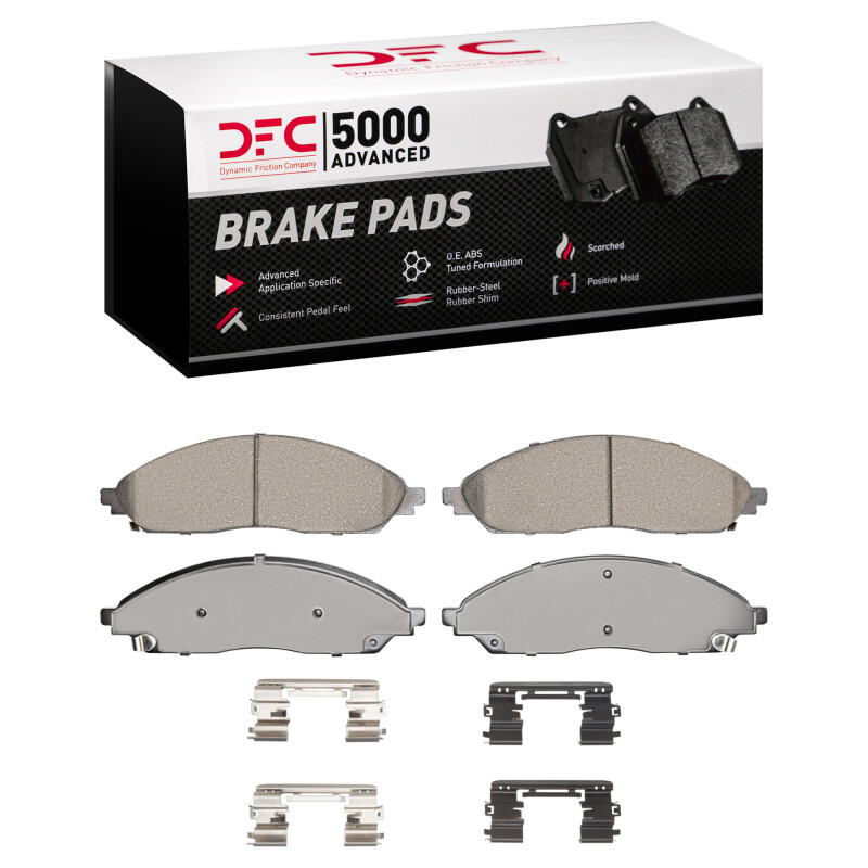 DFC 20-25 Chrysler Pacifica Front 5000 Advanced Ceramic Brake Pads and Hardware Kit
