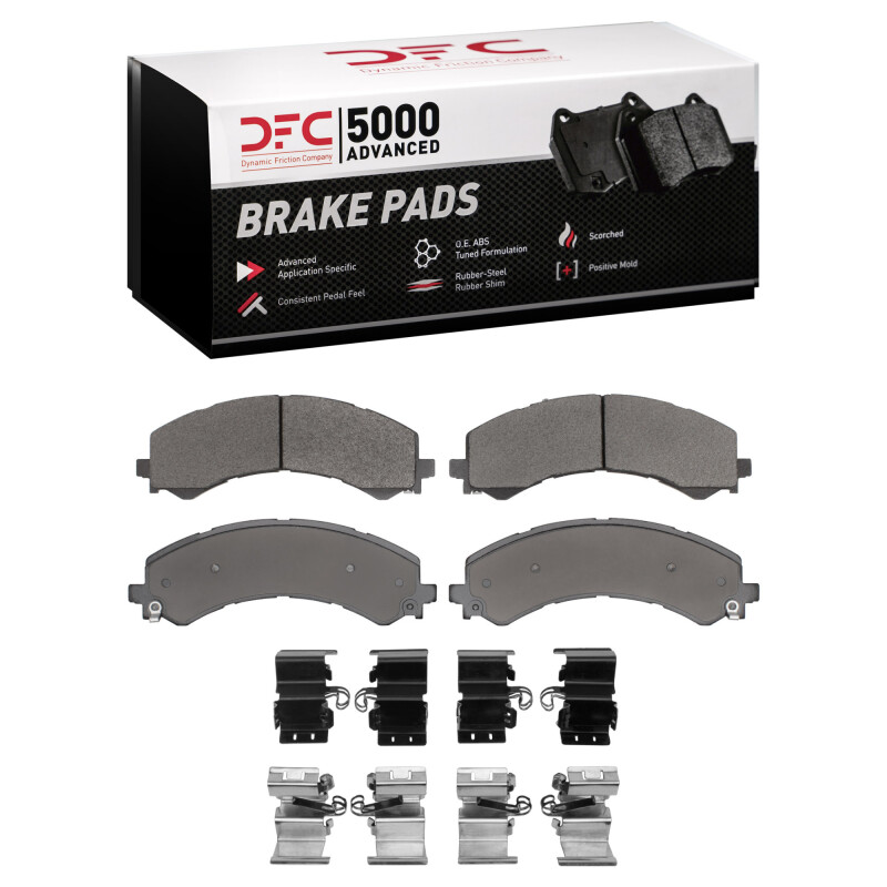 DFC 21-25 Chevrolet Express 3500 Rear 5000 Advanced Semi Metallic Brake Pads and Hardware Kit