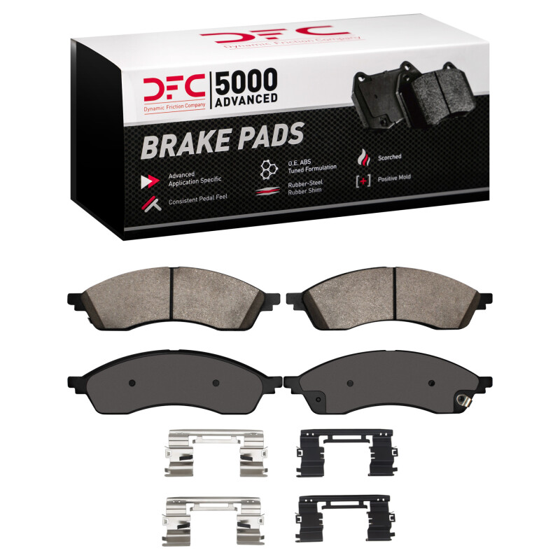 DFC 21-24 Ford Edge Front 5000 Advanced Ceramic Brake Pads and Hardware Kit